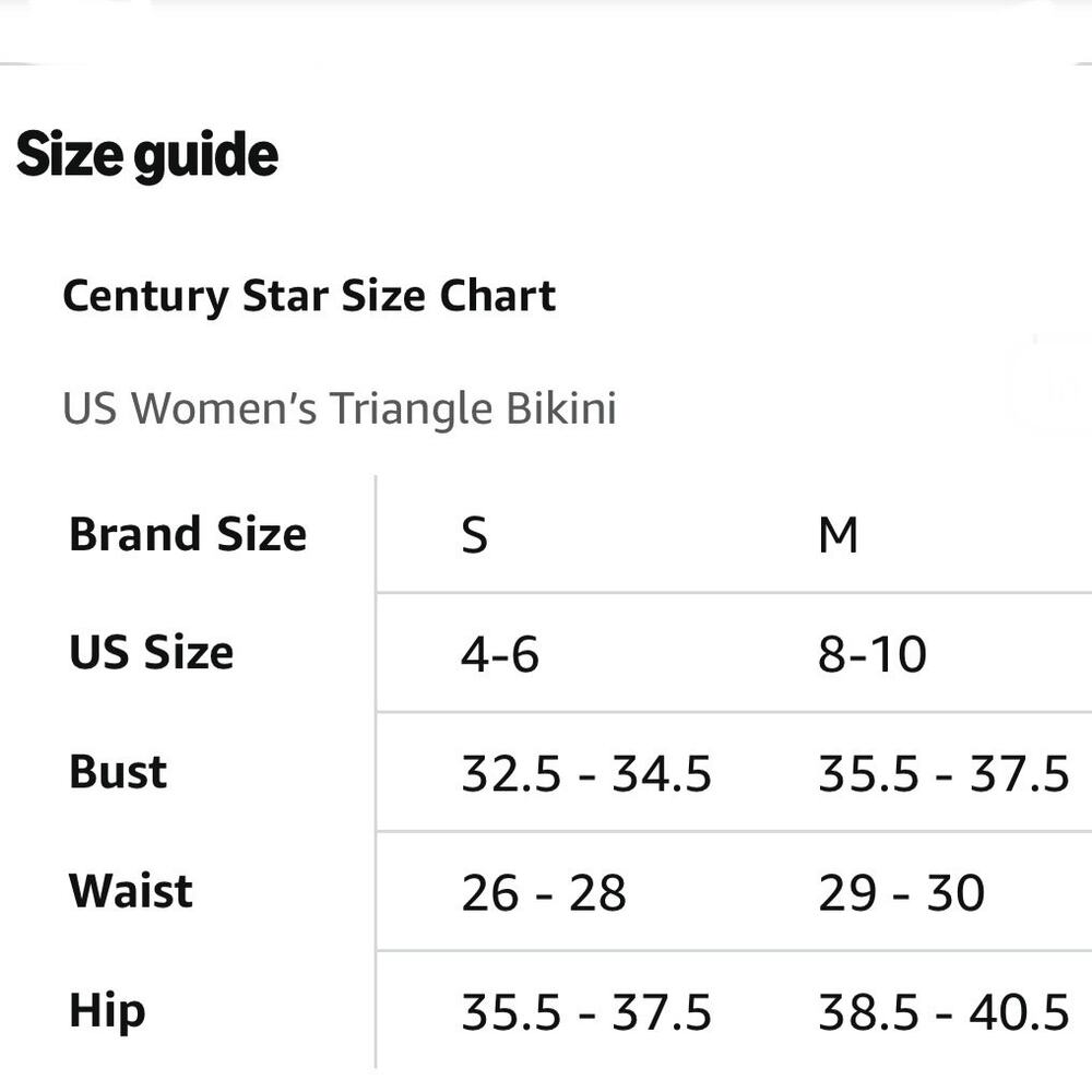 Century Star Women Gold Metallic Triangle Bikini Set Tie Side String M - Picture 9 of 9